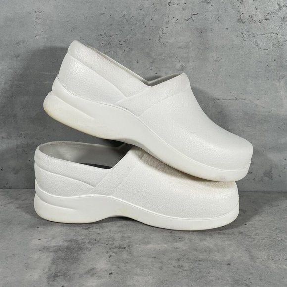 Klogs Footwear Womens Boca Clogs Slip Resistant White Slip-On Shoes Size‎ 9 Wide - Picture 5 of 7